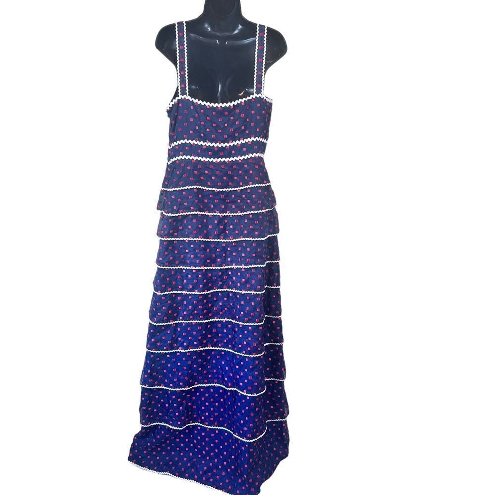 Tory Burch Ernestina Tiered Silk Maxi Dress - Picture 17 of 17